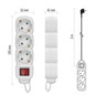Preview: Emos Steckdosenleiste 3-fach mit Schalter 3m Weiß PVC P1323R