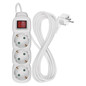 Preview: Emos Steckdosenleiste 3-fach mit Schalter 5m Weiß PVC P1325R
