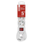 Preview: Emos Steckdosenleiste 3-fach mit Schalter 5m Weiß PVC P1325R