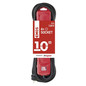 Preview: Emos Steckdosenleiste 4-fach mit Schalter 10m IP44 Schwarz Rot Gummi P14201