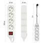 Preview: Emos Steckdosenleiste 4-fach mit Schalter 3m Weiß PVC P1423R