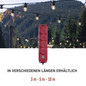 Preview: Emos Steckdosenleiste 4-fach mit Schalter 5m IP44 Schwarz Rot Gummi P14251