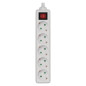 Preview: Emos Steckdosenadapter 5-fach ohne Kabel mit Schalter Weiß P1520