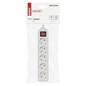 Preview: Emos Steckdosenadapter 5-fach ohne Kabel mit Schalter Weiß P1520
