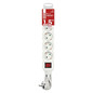 Preview: Emos Steckdosenleiste 5-fach mit Schalter 1,5m Weiß PVC P1521R