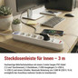 Preview: Emos Steckdosenleiste 5-fach mit Schalter USB-A+USB-C Schnellladen 3m P1523FC