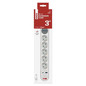 Preview: Emos Steckdosenleiste 5-fach mit Schalter USB-A+USB-C Schnellladen 3m P1523FC