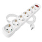 Preview: Emos Steckdosenleiste 6-fach mit Schalter 1,5m Weiß PVC P1621R