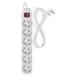 Preview: Emos Steckdosenleiste 6-fach mit Schalter 1,5m Weiß PVC P1621R