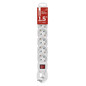 Preview: Emos Steckdosenleiste 6-fach mit Schalter 1,5m Weiß PVC P1621R