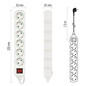Preview: Emos Steckdosenleiste 6-fach mit Schalter 1,5m Weiß PVC P1621R
