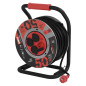 Preview: Emos Kabeltrommel Metall 4-fach 50m 1,5mm² Gummi P19223