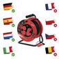 Preview: Emos Kabeltrommel 4-fach 25m 2,5mm² Gummi P19625