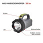 Preview: Emos LED Akku-Taschenlampe 300lm Grau-schwarz-grün 16x10cm P2311