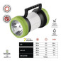 Preview: Emos LED Campinglaterne 350lm Akku Schwarz-grün P2313