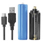 Preview: Emos LED Akku-Taschenlampe 600lm Schwarz Aluminium P3116