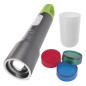 Preview: Emos LED Akku-Taschenlampe 600lm Grau-grün Aluminium P3118