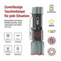 Preview: Emos LED Akku-Taschenlampe 300lm Schwarz Metallicgrau Aluminium P3120