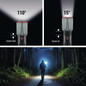 Preview: Emos LED Akku-Taschenlampe 300lm Schwarz Metallicgrau Aluminium P3120