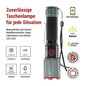 Preview: Emos LED Akku-Taschenlampe 1200lm Schwarz Metallicgrau Aluminium P3121
