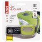 Preview: Emos LED Stirnlampe 150lm Grün P3528