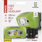 Preview: Emos LED Stirnlampe 230lm Akku Grün P3534