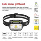 Preview: Emos LED Stirnlampe 550lm Akku Schwarz-grün P3546