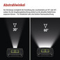 Preview: Emos LED Stirnlampe 550lm Akku Schwarz-grün P3546