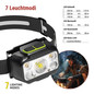 Preview: Emos LED Stirnlampe 550lm Akku Schwarz-grün P3546