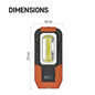Preview: Emos LED Arbeitsleuchte 180lm Schwarz-orange P3888