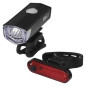 Preview: Emos LED Fahrradlicht 90lm Akku Schwarz P3923