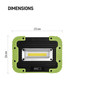 Preview: Emos LED Arbeitsleuchte 600lm Akku Schwarz-grün P4534