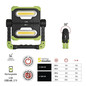 Preview: Emos LED Arbeitsleuchte 2000lm Akku Schwarz-grün 21x14cm P4536