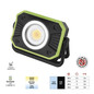Preview: Emos LED Arbeitsleuchte 900lm Akku Schwarz-grün P4542