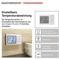 Preview: Emos Raumthermostat programmierbar verkabelt 5-35°C 6x täglich P5607