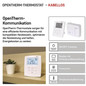Preview: Emos Raumthermostat OpenTherm programmierbar kabellos 7-30°C 0,2°C P5611OT