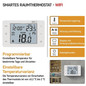 Preview: Emos Raumthermostat GoSmart WiFi programmierbar verkabelt 5-35°C P56201