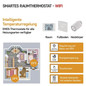 Preview: Emos Raumthermostat GoSmart WiFi programmierbar verkabelt 5-35°C P56201