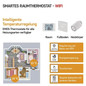 Preview: Emos Raumthermostat GoSmart WiFi programmierbar kabellos 5-35°C P56211