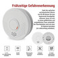 Preview: Emos Rauchmelder TSS910B 9V flach 10 Jahre P56503X