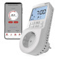 Preview: Emos Steckdosenthermostat GoSmart 2in1 WiFi digitale Zeitschaltuhr Schutzkontakt P56601SH