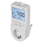 Preview: Emos Steckdosenthermostat 2in1 mit digitaler Zeitschaltuhr Schutzkontakt P5660SH
