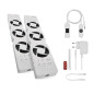 Preview: Emos Heizkörperventilator DUO 2 Lüfter 36m³/h Weiß P56PR2