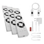 Preview: Emos Heizkörperventilator TRIO 3 Lüfter 36m³/h Weiß P56PR3