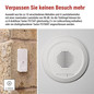 Preview: Emos Funkklingel kabellos und verkabelt 180m bis 8 Tasten P57103