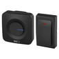 Preview: Emos Funkklingel netzbetrieben batterielose Taste 180m Schwarz P5729B