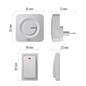 Preview: Emos Funkklingel netzbetrieben batterielose Taste 180m 6 Tasten P5731