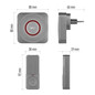 Preview: Emos Funkklingel GoSmart WiFi Schwarz/Silber 150m bis 8 Tasten P5735SS