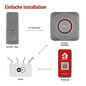 Preview: Emos Funkklingel GoSmart WiFi Schwarz/Silber 150m bis 8 Tasten P5735SS