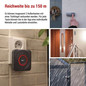 Preview: Emos Funkklingel GoSmart WiFi Schwarz/Silber 150m bis 8 Tasten P5735SS